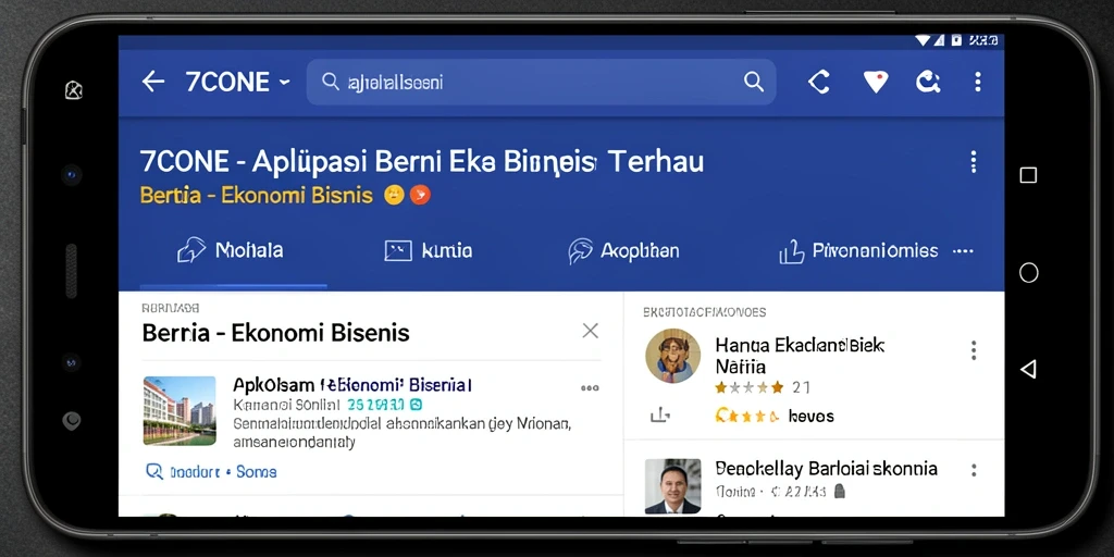 Antarmuka 7CONE yang informatif untuk berita ekonomi.