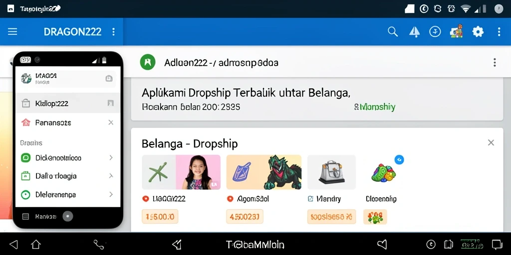 Antarmuka DRAGON222 yang sederhana dan efisien untuk dropshipping.