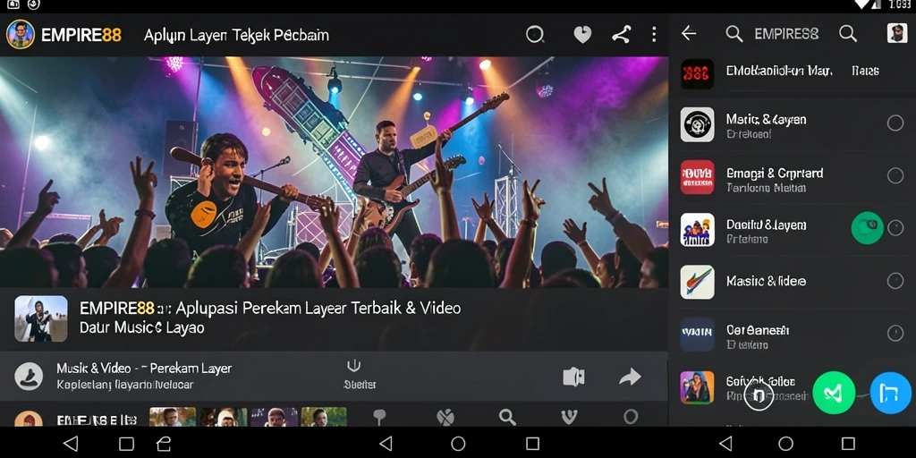 Antarmuka EMPIRE88 yang mudah digunakan untuk merekam layar dengan fitur lengkap.