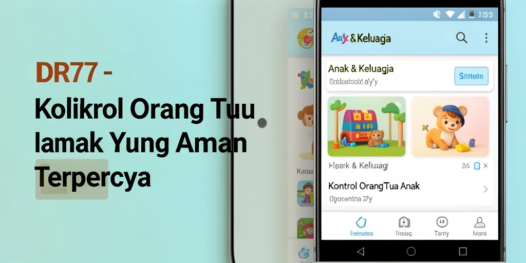 Antarmuka pengguna aplikasi Kontrol Orang Tua yang intuitif dan ramah.