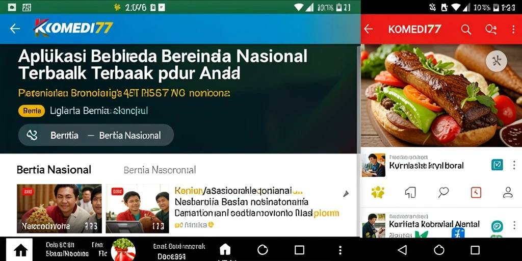 Antarmuka KOMEDI77 menampilkan berita terkini dengan jelas dan informatif.