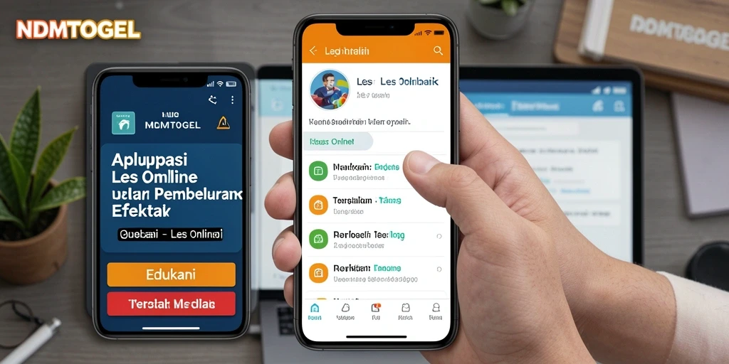 Tampilan antarmuka NDMTOGEL yang intuitif untuk pembelajaran online.