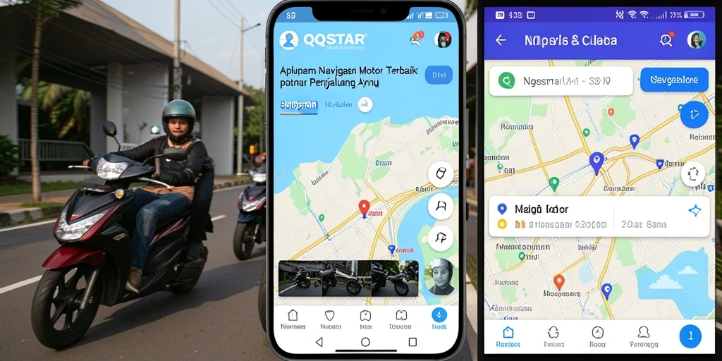 Tampilan antarmuka QQSTAR yang jelas dan informatif.